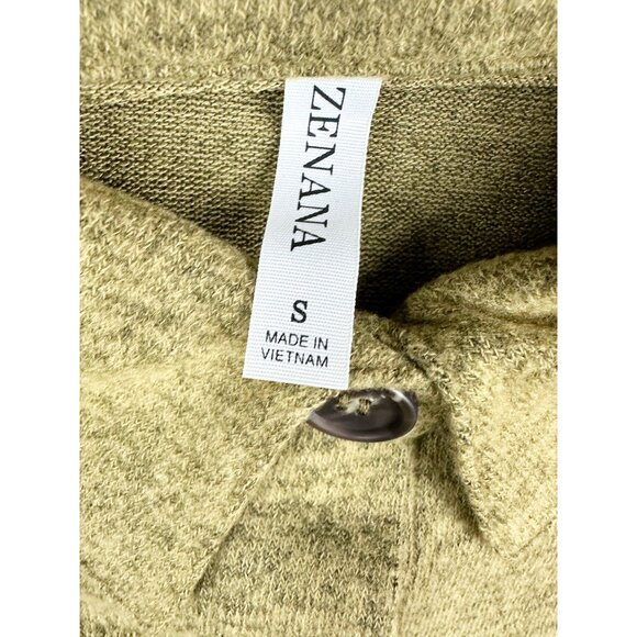 ZENANA Womens Shacket Lightweight‎ Overshirt Size S Brown - Picture 5 of 6